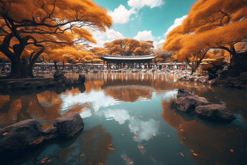 秋天苏州园林景观公园风景图,高清,摄影图,摄影图片,图片大全,摄影图免费下载